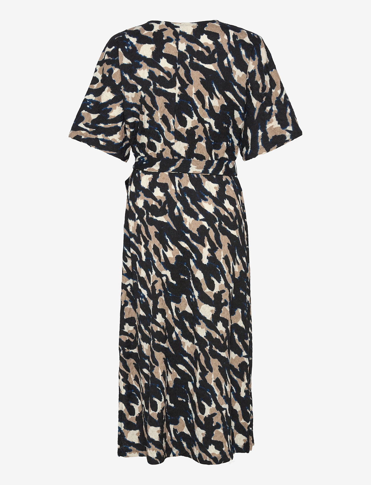 FREE/QUENT - FQNALIA-DRESS - slå-om-kjoler - black w. silver mink - 1