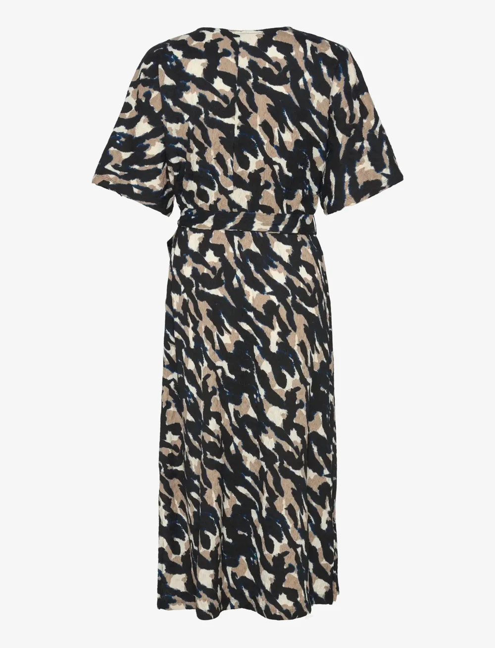 FREE/QUENT - FQNALIA-DRESS - wrap dresses - black w. silver mink - 1