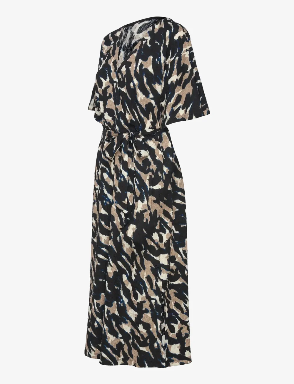 FREE/QUENT - FQNALIA-DRESS - wrap dresses - black w. silver mink - 2