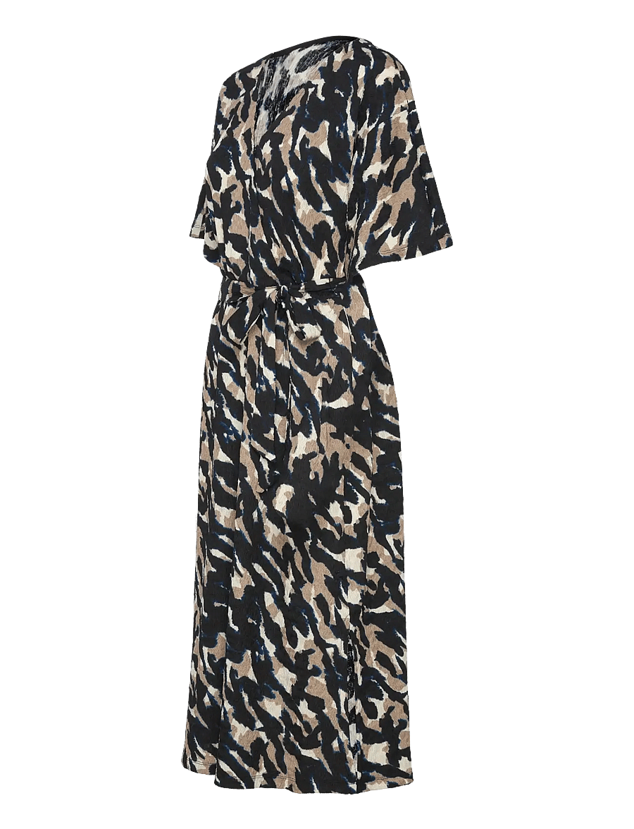 FREE/QUENT - FQNALIA-DRESS - wickelkleider - black w. silver mink - 2