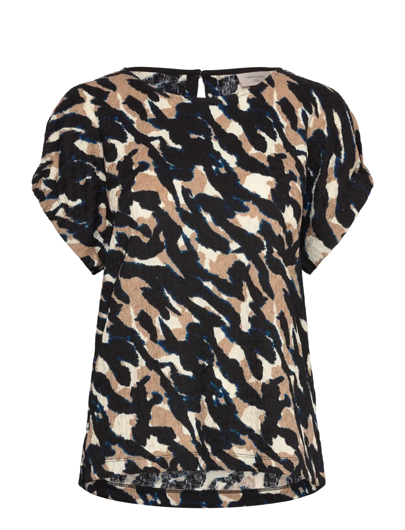 FREE/QUENT Fqnalia-Blouse, Kvinder, Kortærmet Bluse, Sort, Str: XS