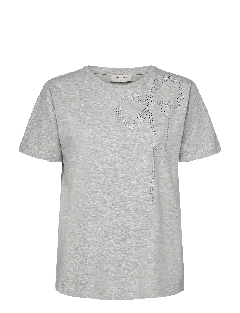 FREE/QUENT - FQFENJAL-TEE - t-särgid - light grey melange - 1