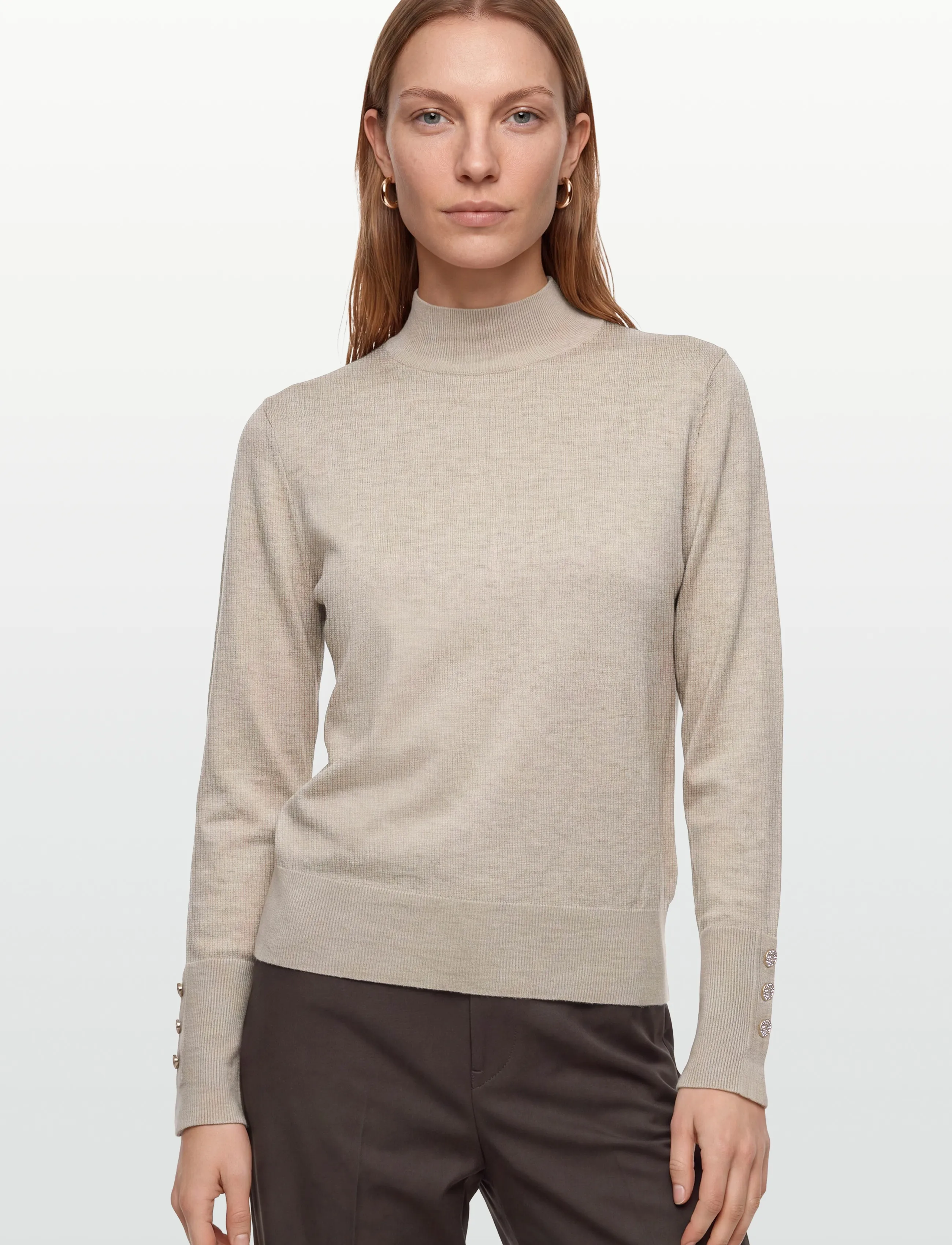 FREE/QUENT - FQKATIE-PULLOVER - striktrøjer - moonbeam melange - 3