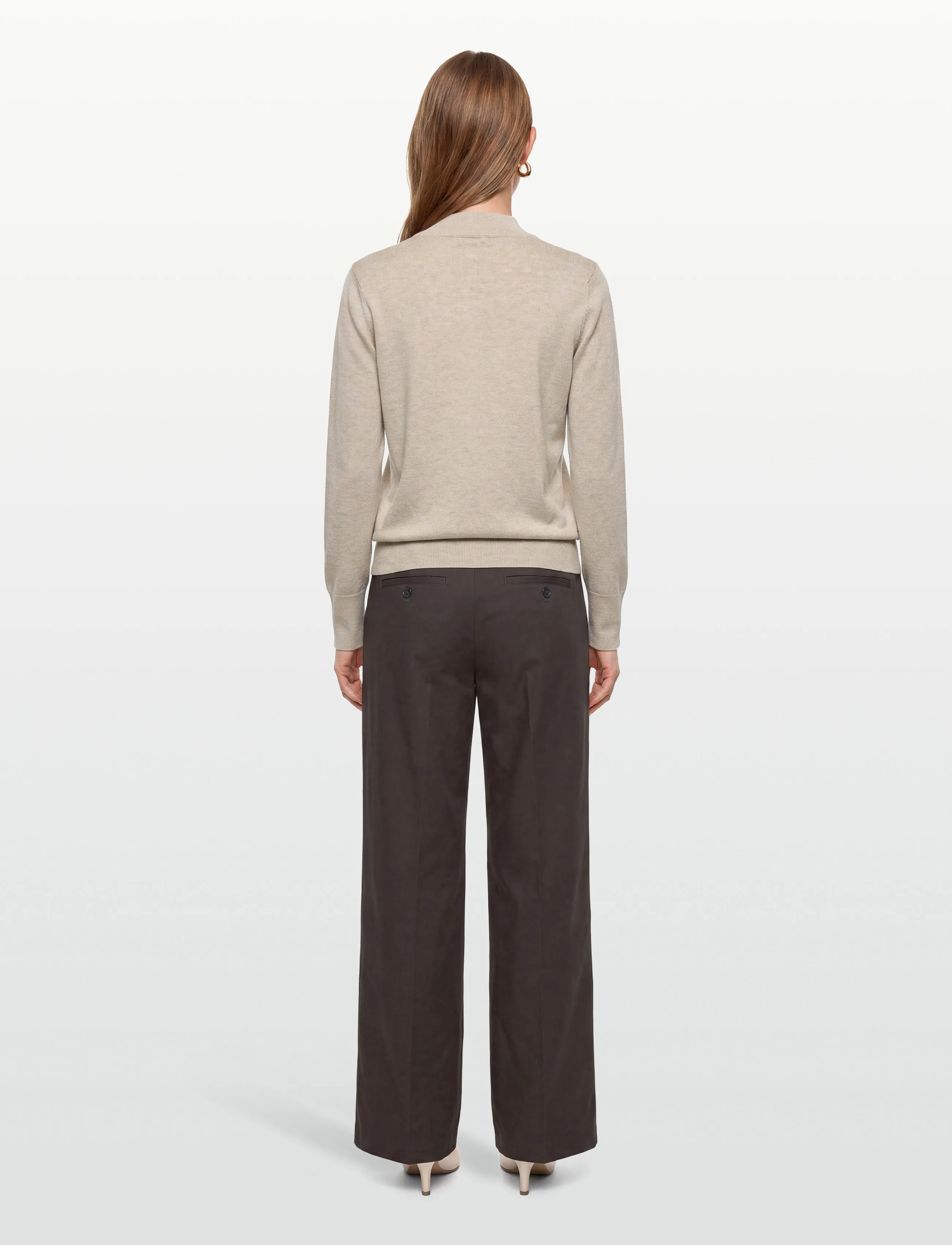 FREE/QUENT - FQKATIE-PULLOVER - striktrøjer - moonbeam melange - 4