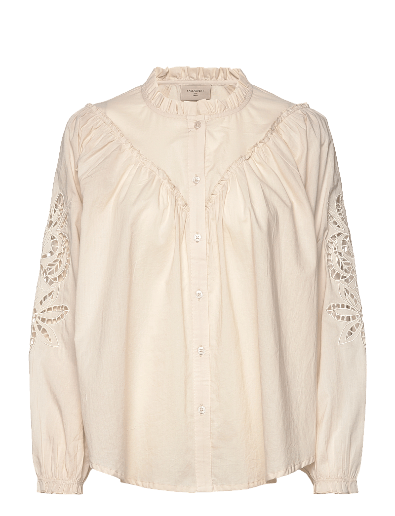 FREE/QUENT - FQMORI-SHIRT - langärmlige hemden - moonbeam - 1