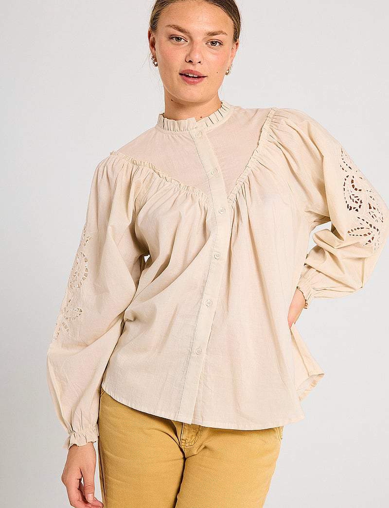 FREE/QUENT - FQMORI-SHIRT - langärmlige hemden - moonbeam - 0