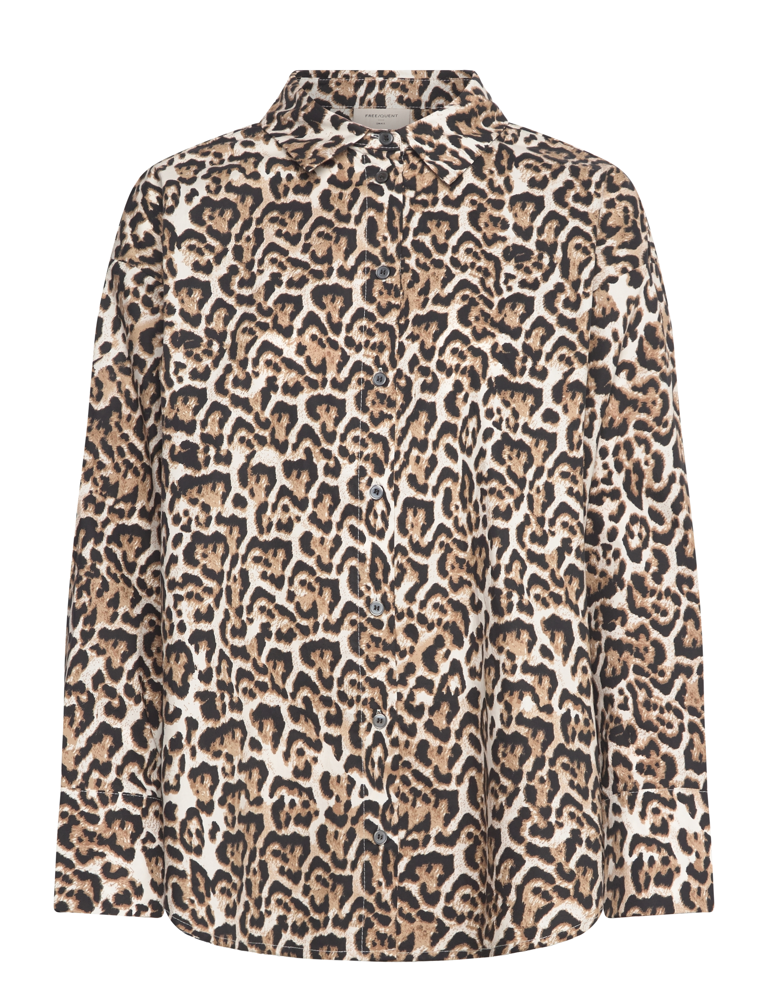FREE/QUENT FQMALAY-SHIRT - Tøj - RAINY DAY W. SILVER MINK / beige