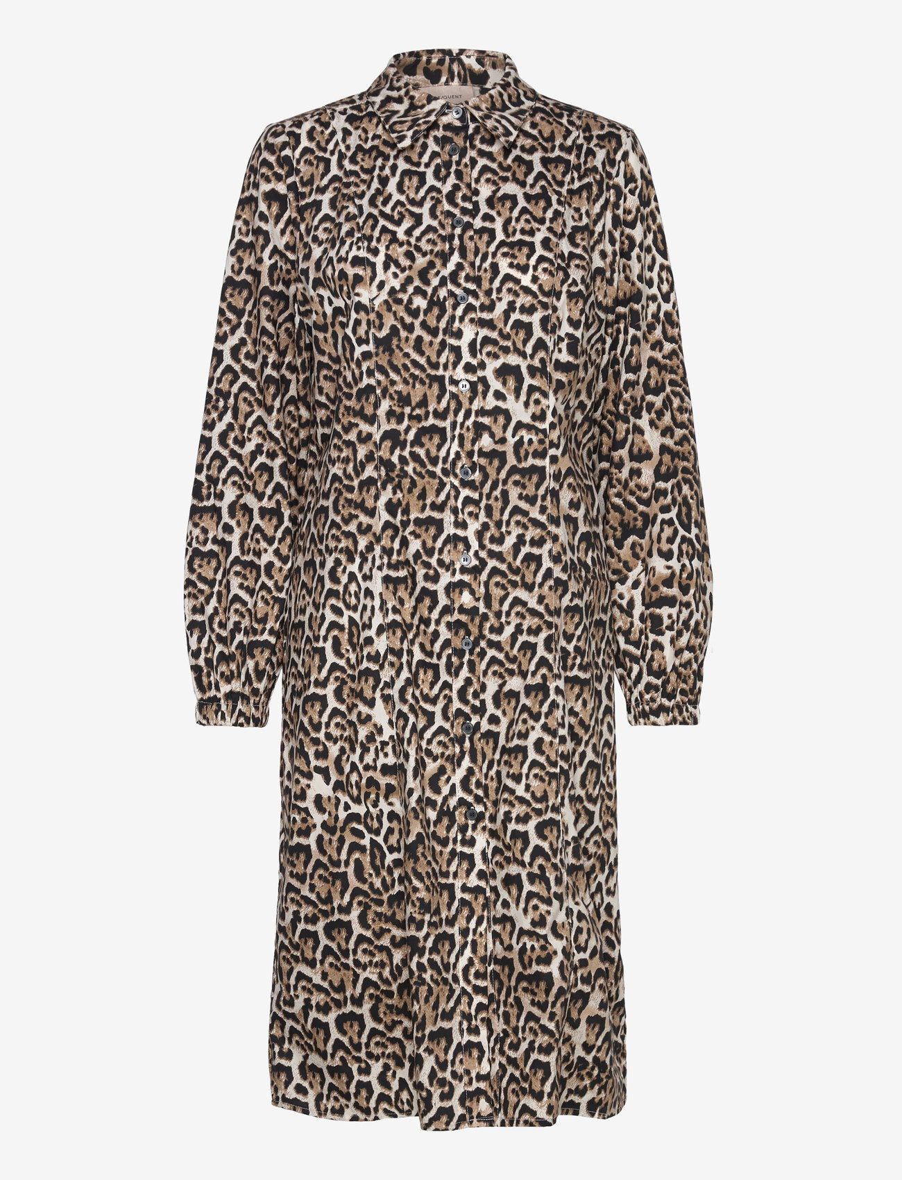 FREE/QUENT - Shirt dress  - skjortekjoler - rainy day w. silver mink - 1