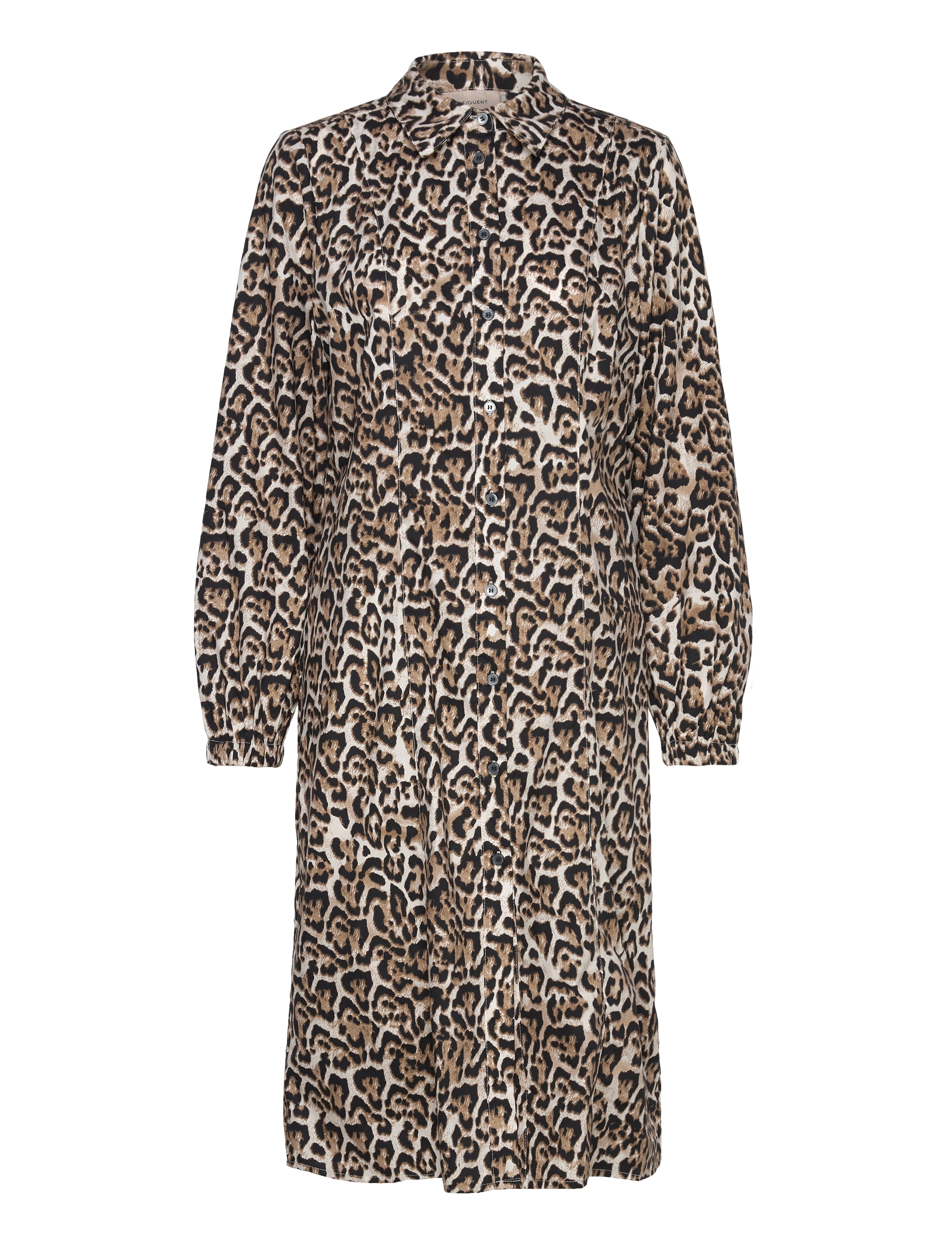 FREE/QUENT Shirt dress  - Kleider - RAINY DAY W. SILVER MINK / beige