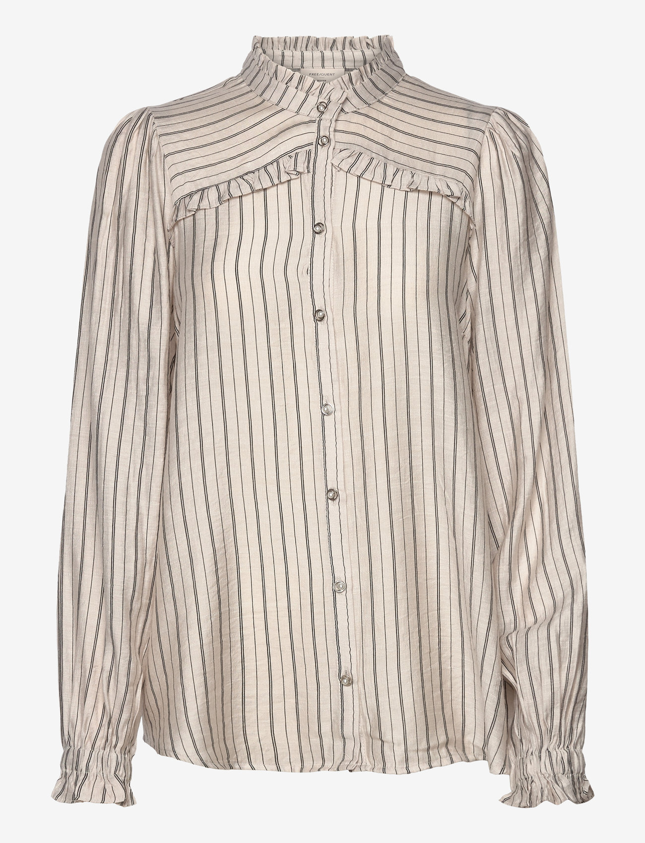 FREE/QUENT - FQONILLA-BLOUSE - moonbeam w. black - 1