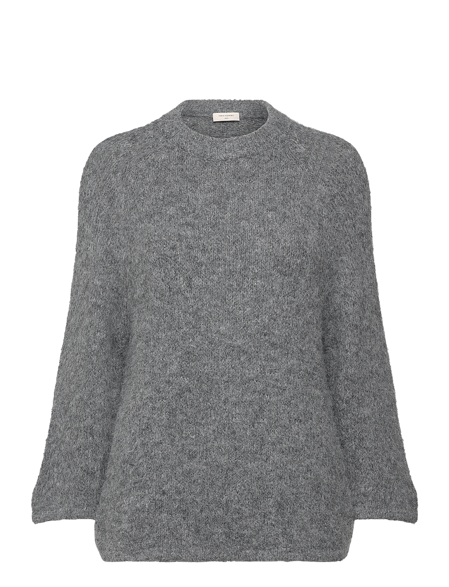 FREE/QUENT - FQGRSLULU-PULLOVER - pullover - dark grey melange - 0