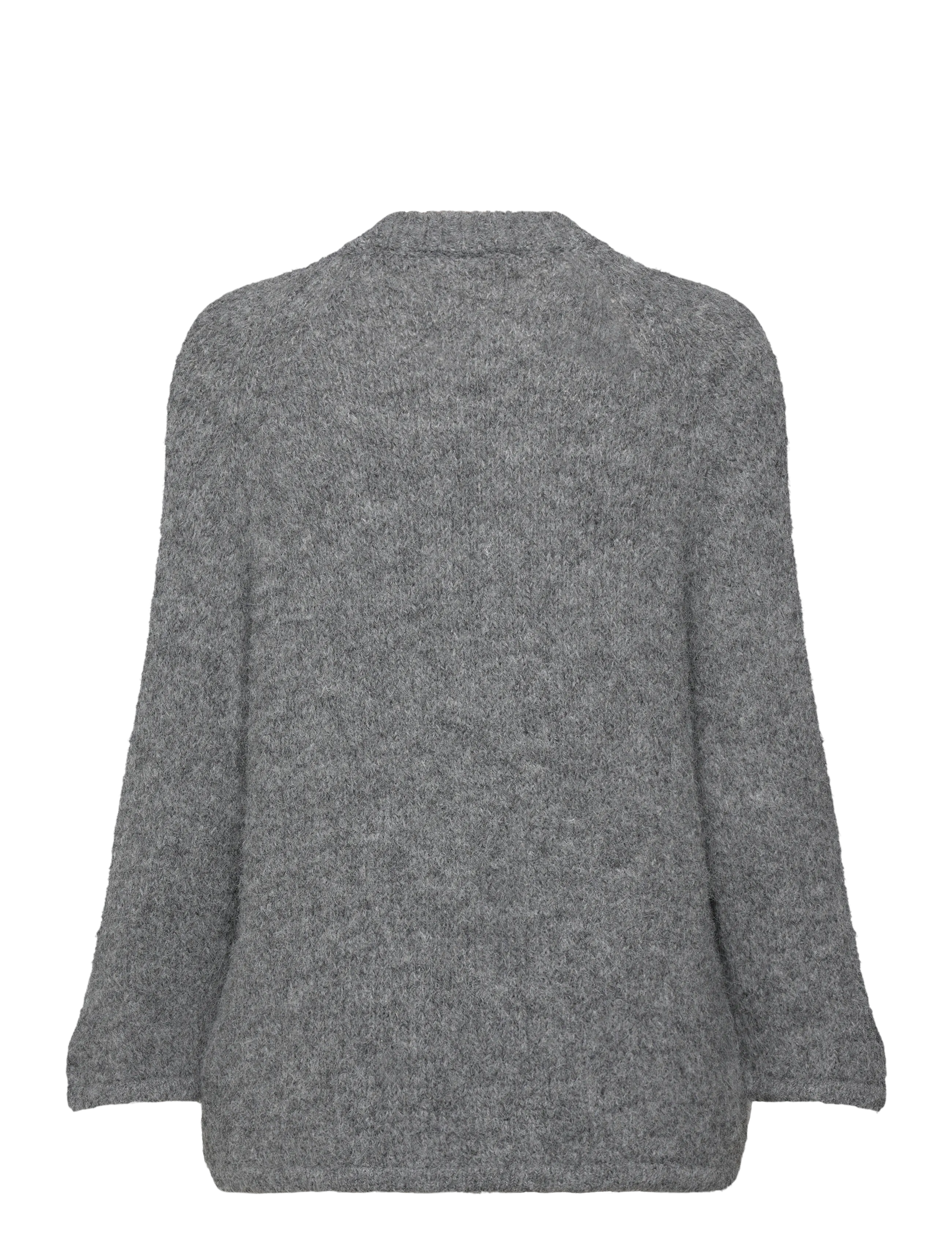 FREE/QUENT - FQGRSLULU-PULLOVER - jumpers - dark grey melange - 1