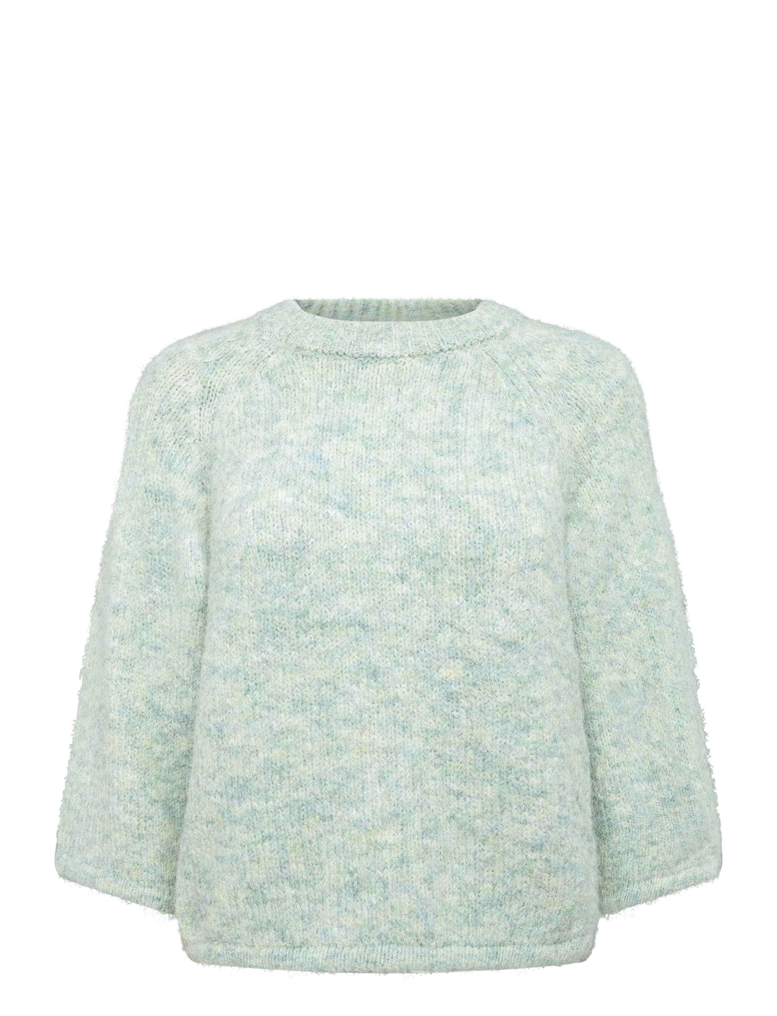 FREE/QUENT FQGRSLULU-PULLOVER - Tøj - ICEBERG GREEN MELANGE / green