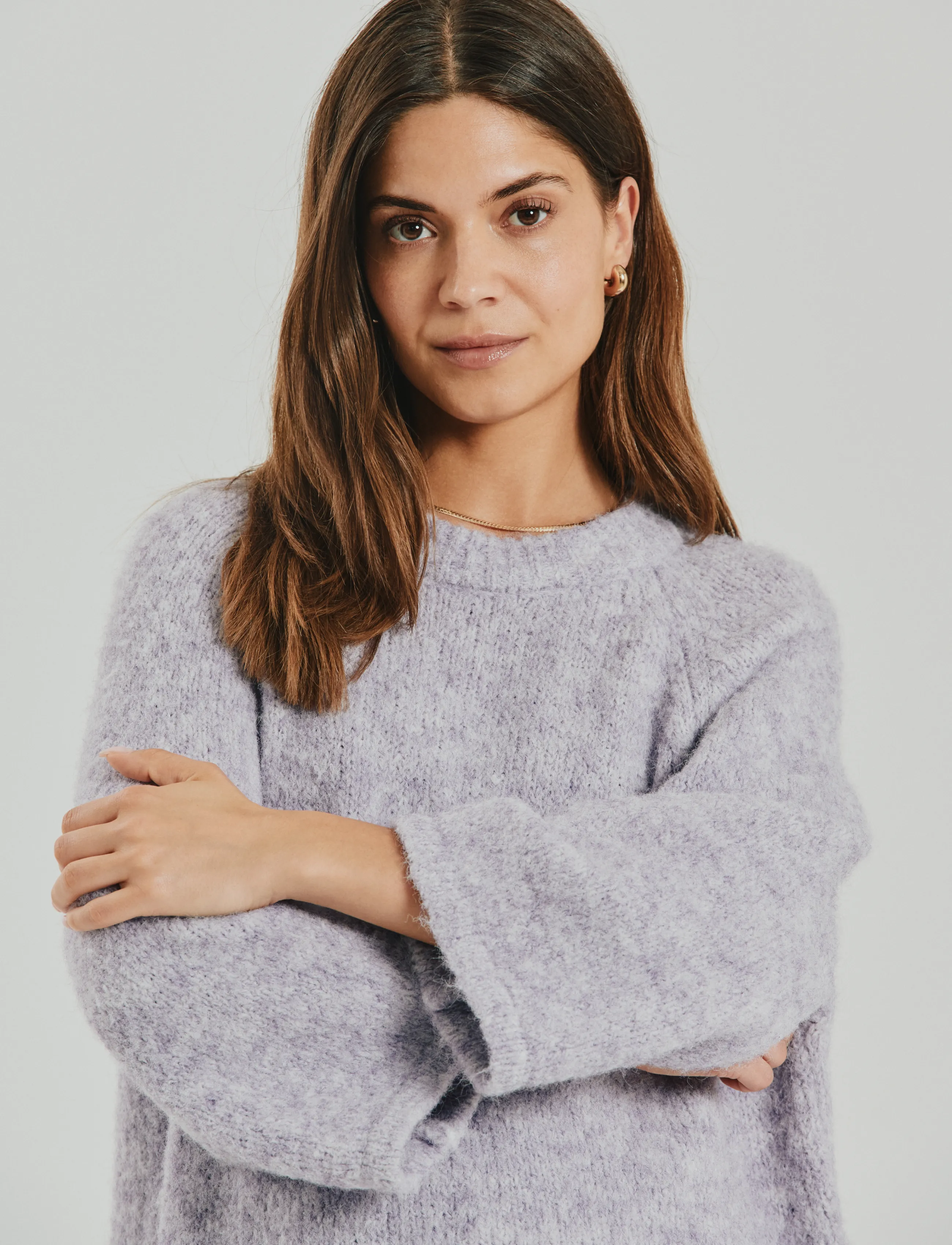 FREE/QUENT - FQGRSLULU-PULLOVER - rudens apģērbi - iris melange - 3