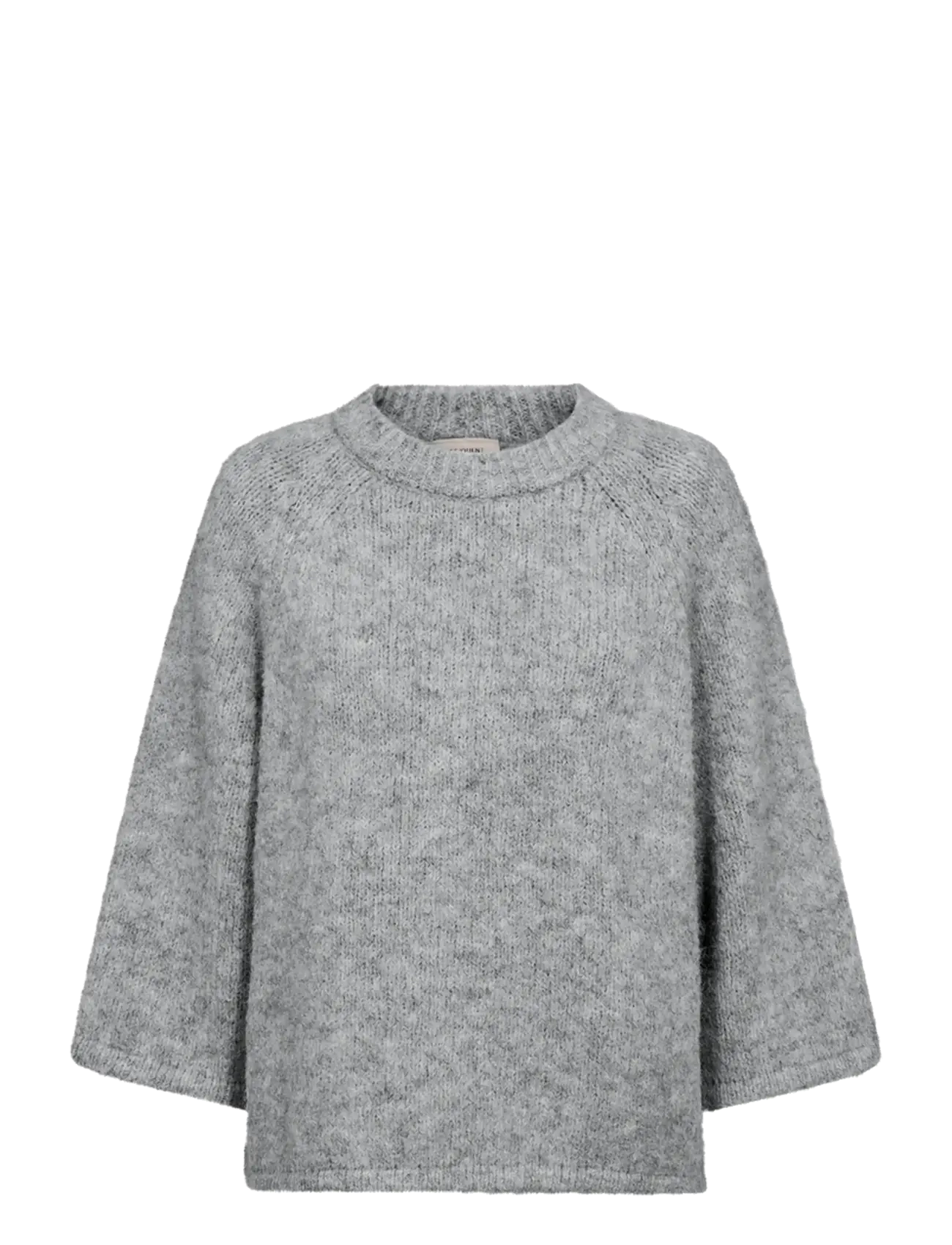 FREE/QUENT FQGRSLULU-PULLOVER - Kleidung - MED. GREY MELANGE / grey