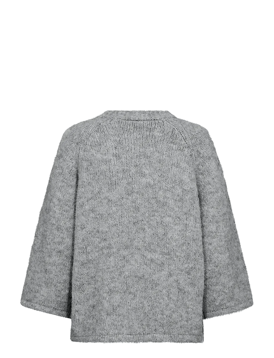 FREE/QUENT - FQGRSLULU-PULLOVER - pullover - med. grey melange - 1