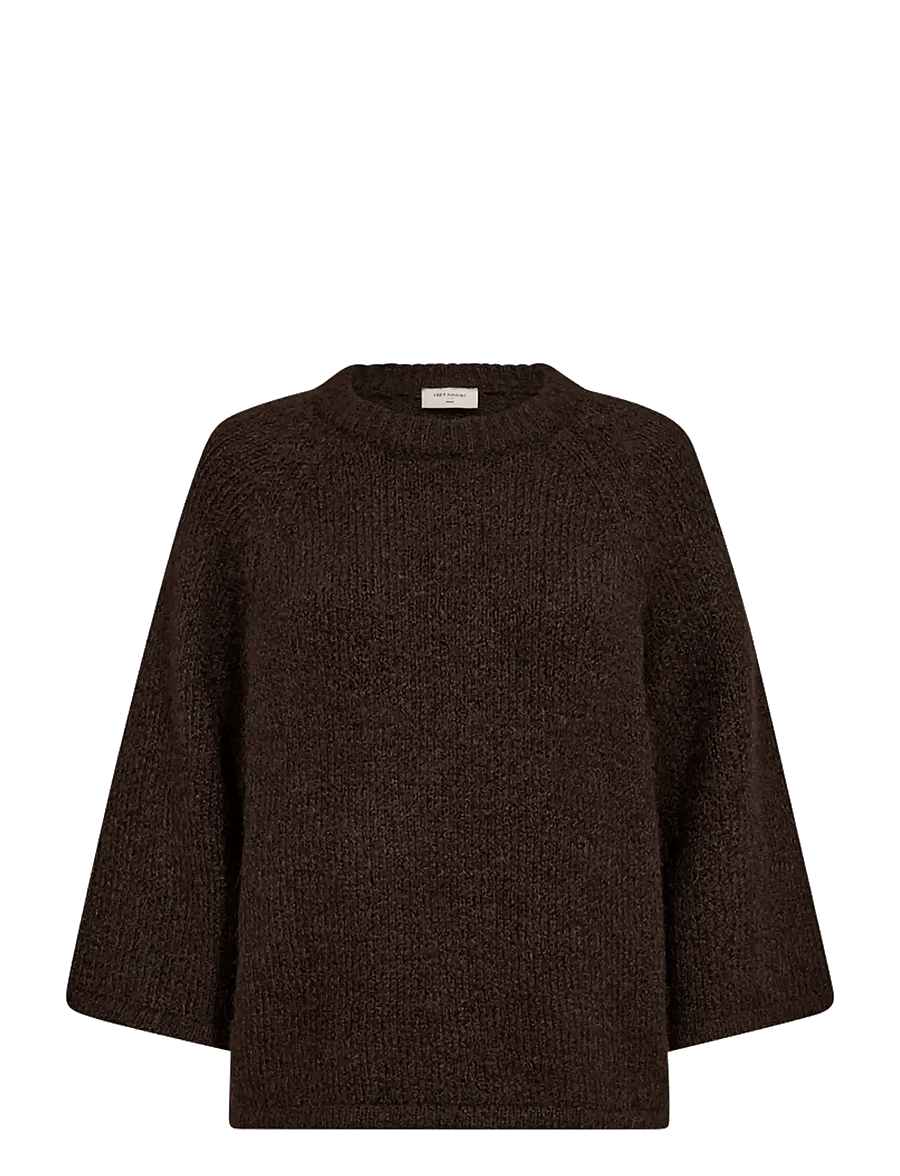 FREE/QUENT - FQGRSLULU-PULLOVER - tröjor - mole melange - 0