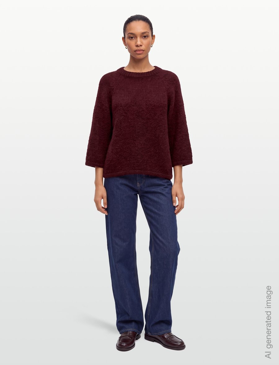 FREE/QUENT - FQGRSLULU-PULLOVER - sviitrid - port royale melange - 0