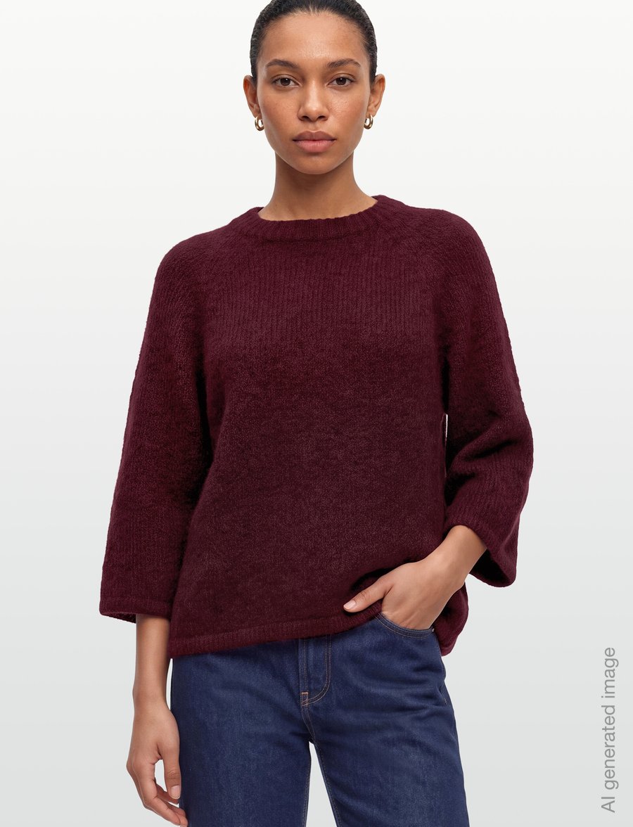 FREE/QUENT - FQGRSLULU-PULLOVER - sviitrid - port royale melange - 3