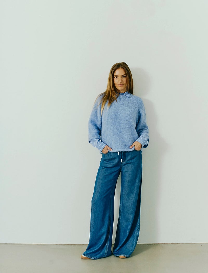 FREE/QUENT - FQGRSLULU-PULLOVER - pullover - vista blue melange - 4