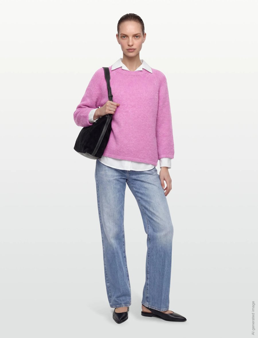 FREE/QUENT - FQGRSLULU-PULLOVER - pullover - wild orchid melange - 0