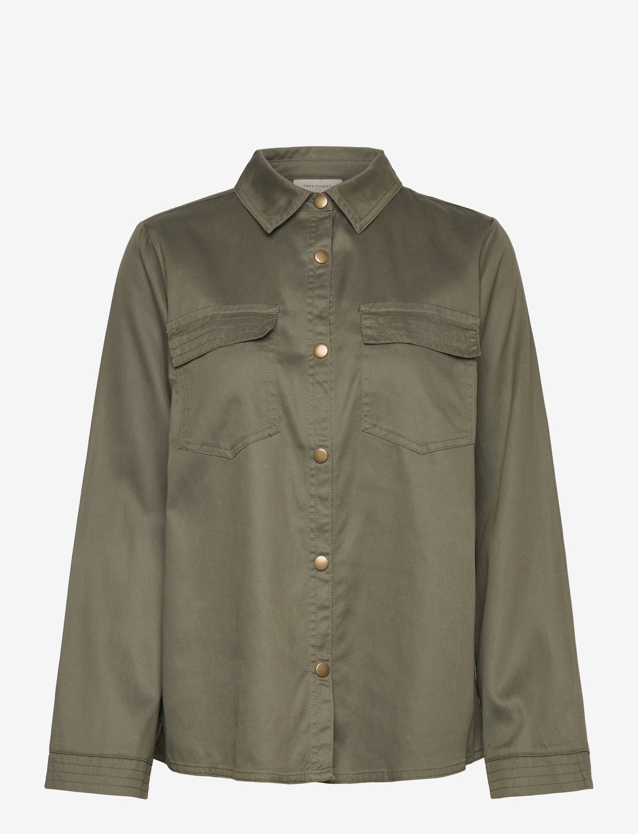 FREE/QUENT - FQLULINA-SHIRT - langärmlige hemden - deep lichen green - 1
