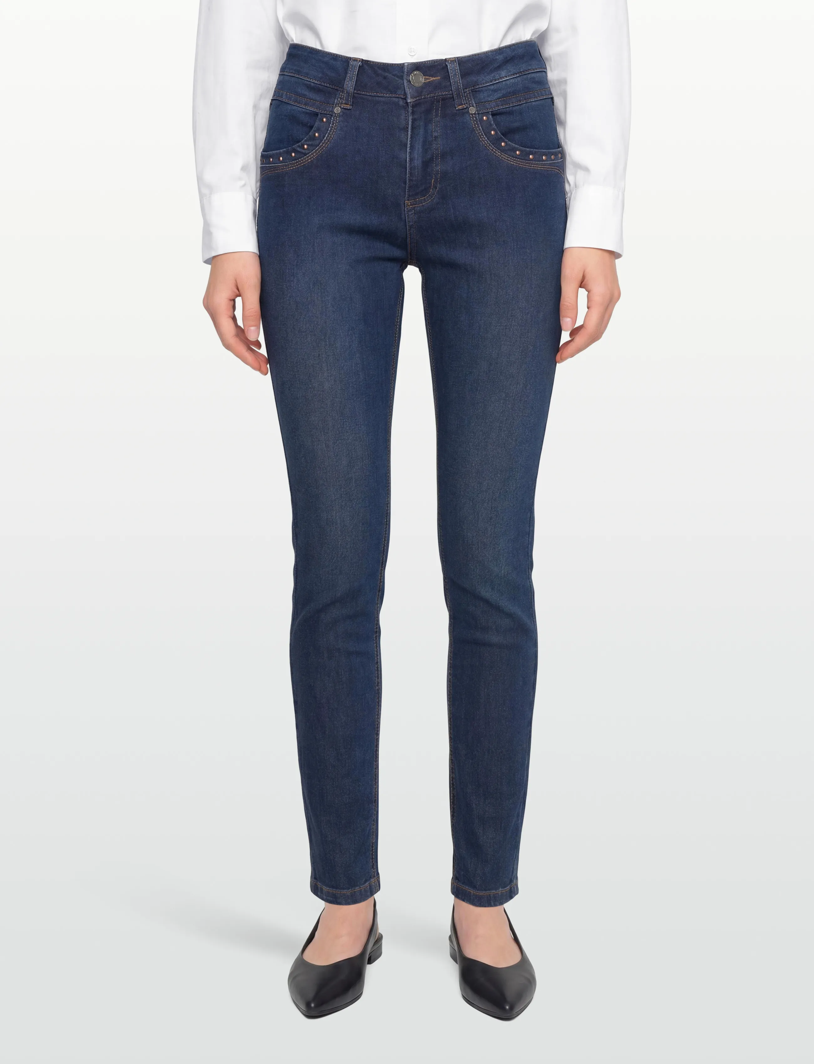 FREE/QUENT - FQDASHY-JEANS - slim fit -farkut - dark blue denim - 3