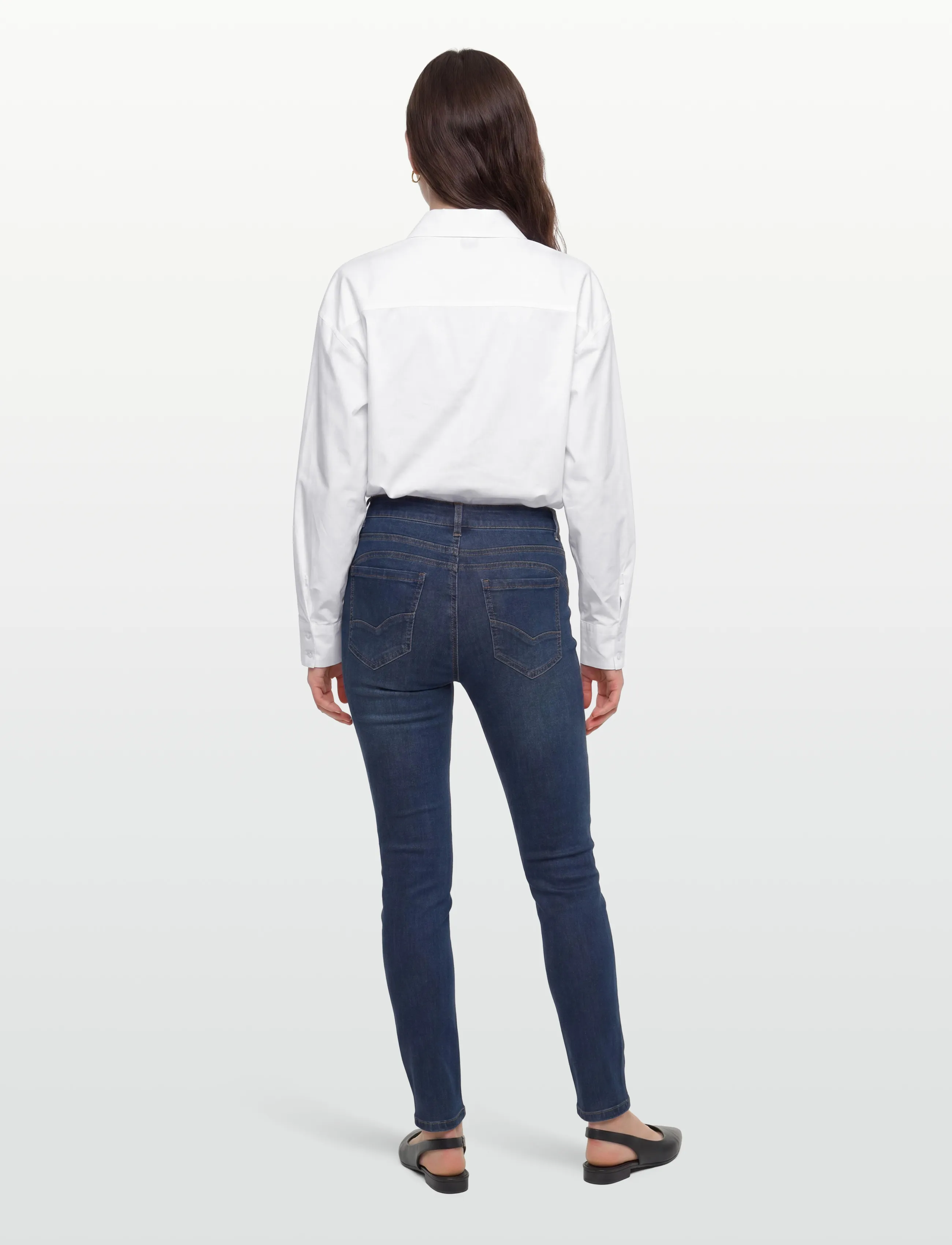 FREE/QUENT - FQDASHY-JEANS - slim fit -farkut - dark blue denim - 4
