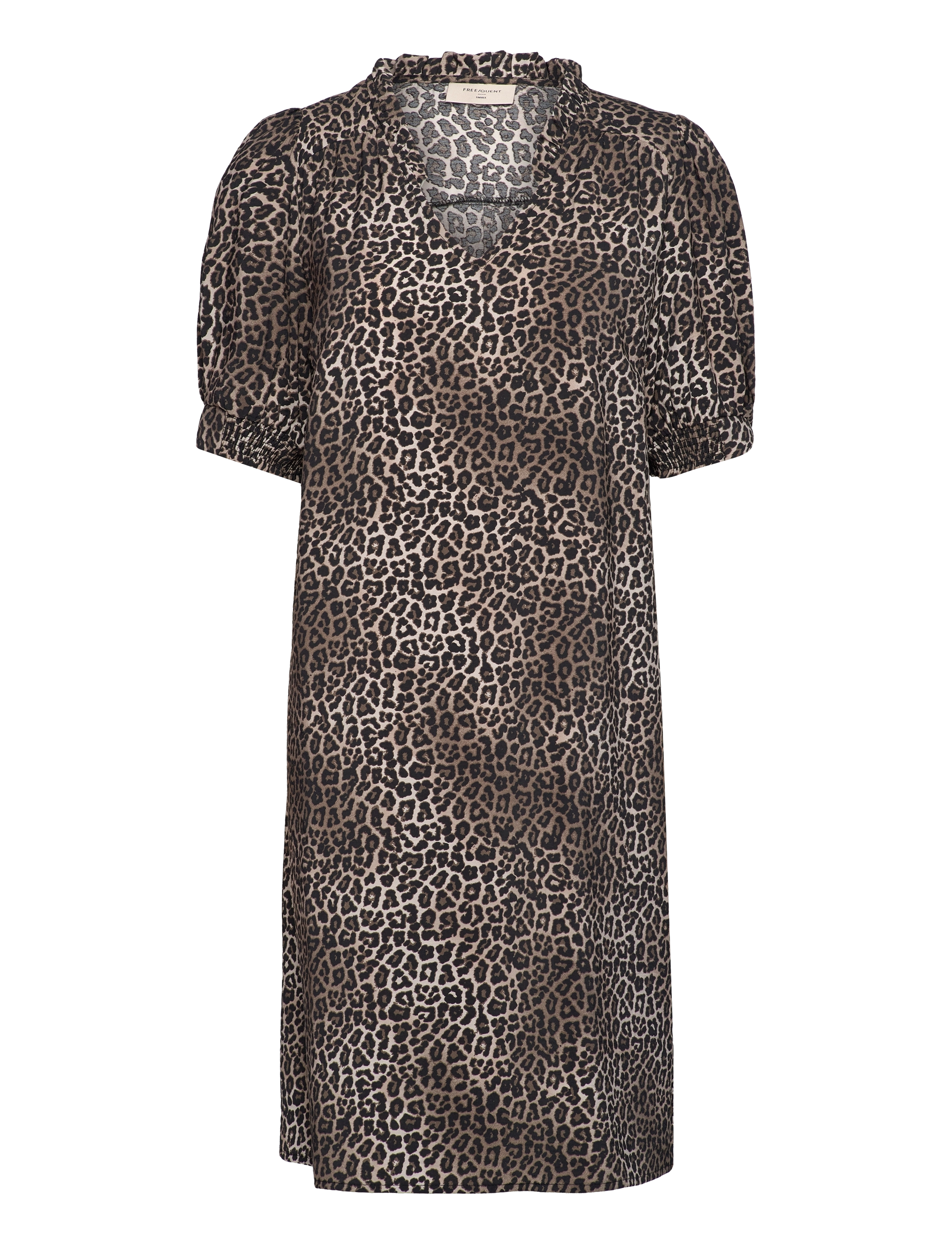 FREE/QUENT FQABY-DRESS - Kleidid - BLACK W. MOREL / brown