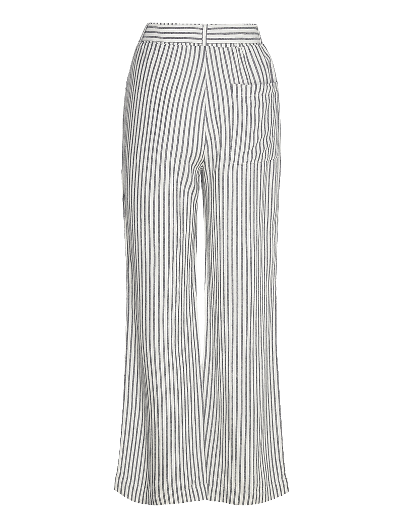 FREE/QUENT - Pants from Freequent in a soft material with a striped print. The pants have a s - straight leg trousers - star off-white w. navy blazer - 2