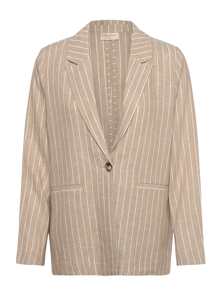 FREE/QUENT - FQLAVEGA-JACKET - oversize blazer - sand mel w. star off-white - 0