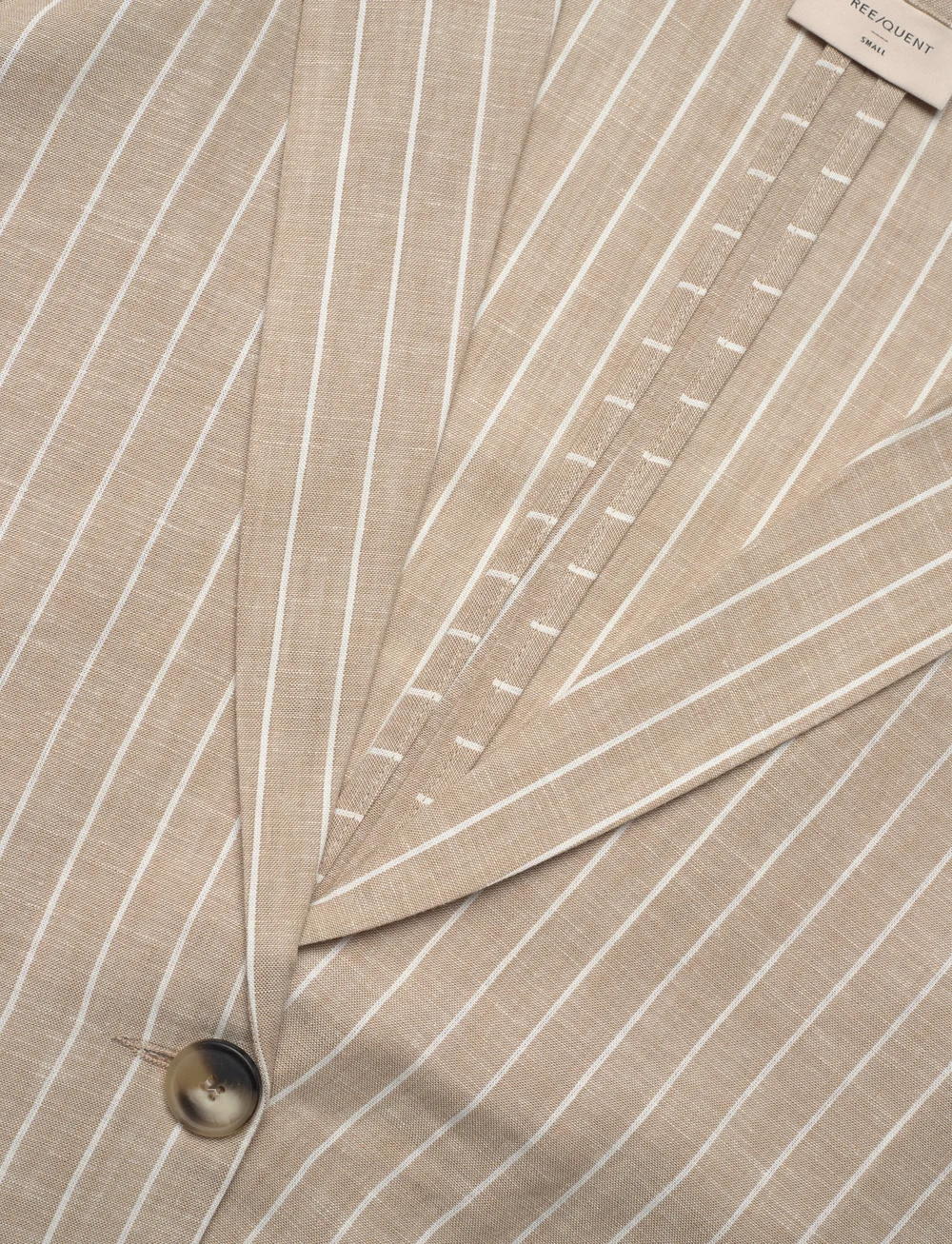 FREE/QUENT - FQLAVEGA-JACKET - oversize blazer - sand mel w. star off-white - 3