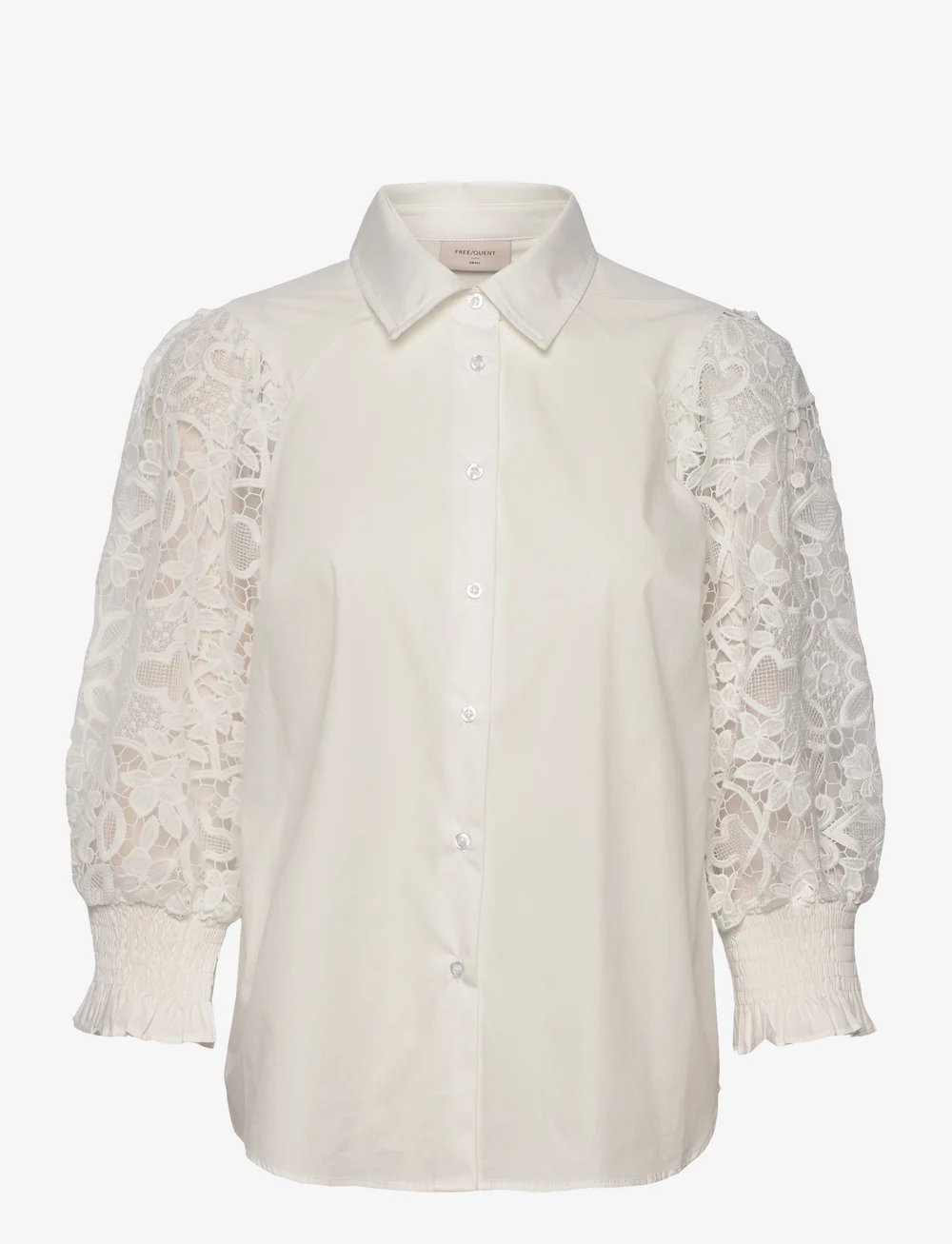 FREE/QUENT - Shirt - pikkade varrukatega särgid - star off-white - 1