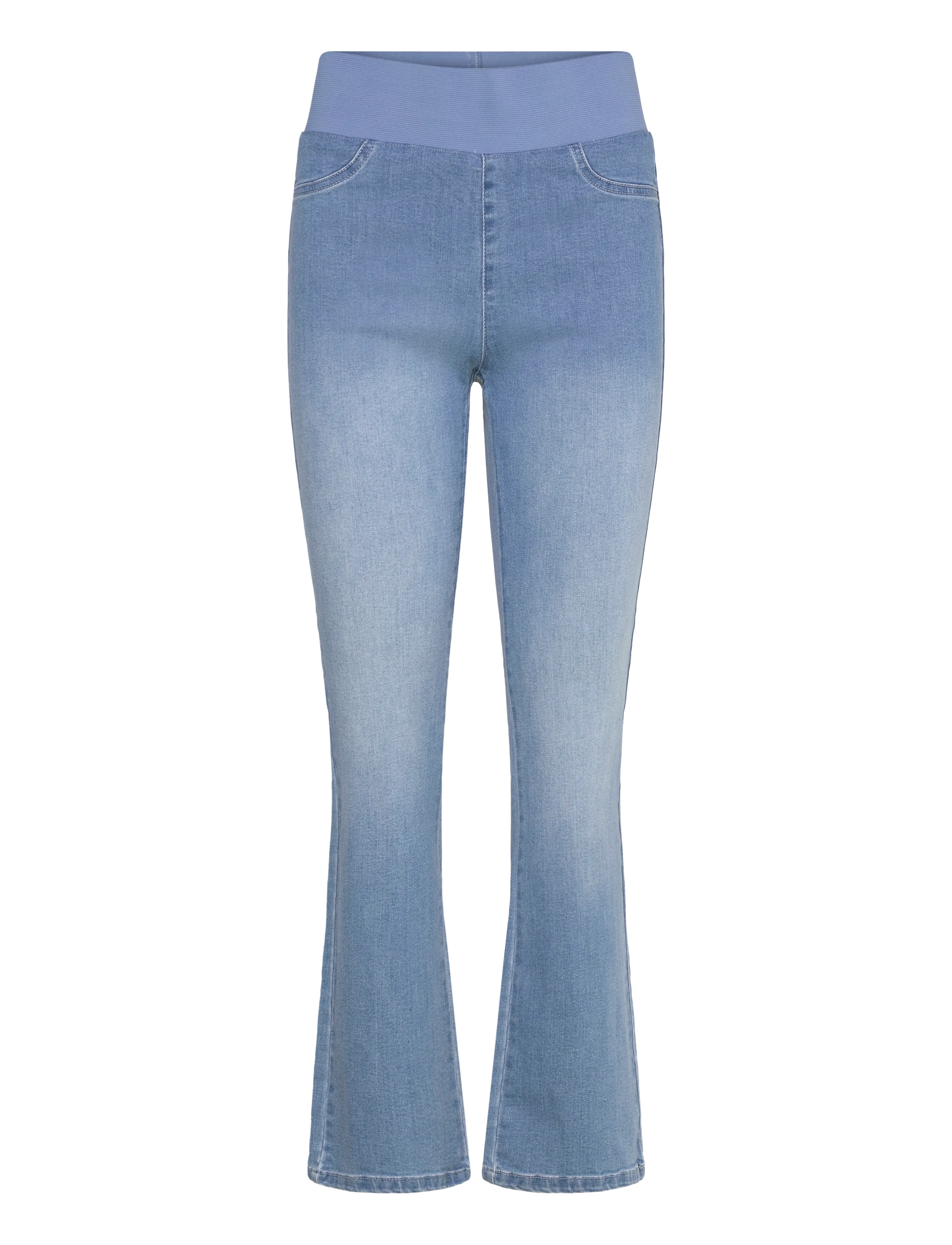 FREE/QUENT FQSHANTAL-PANTS-C - Flared jeans - LIGHT BLUE DENIM / blue