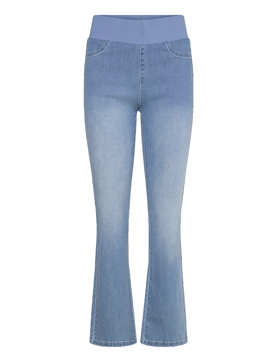 FREE/QUENT - FQSHANTAL-PANTS-C - schlaghosen - light blue denim - 0