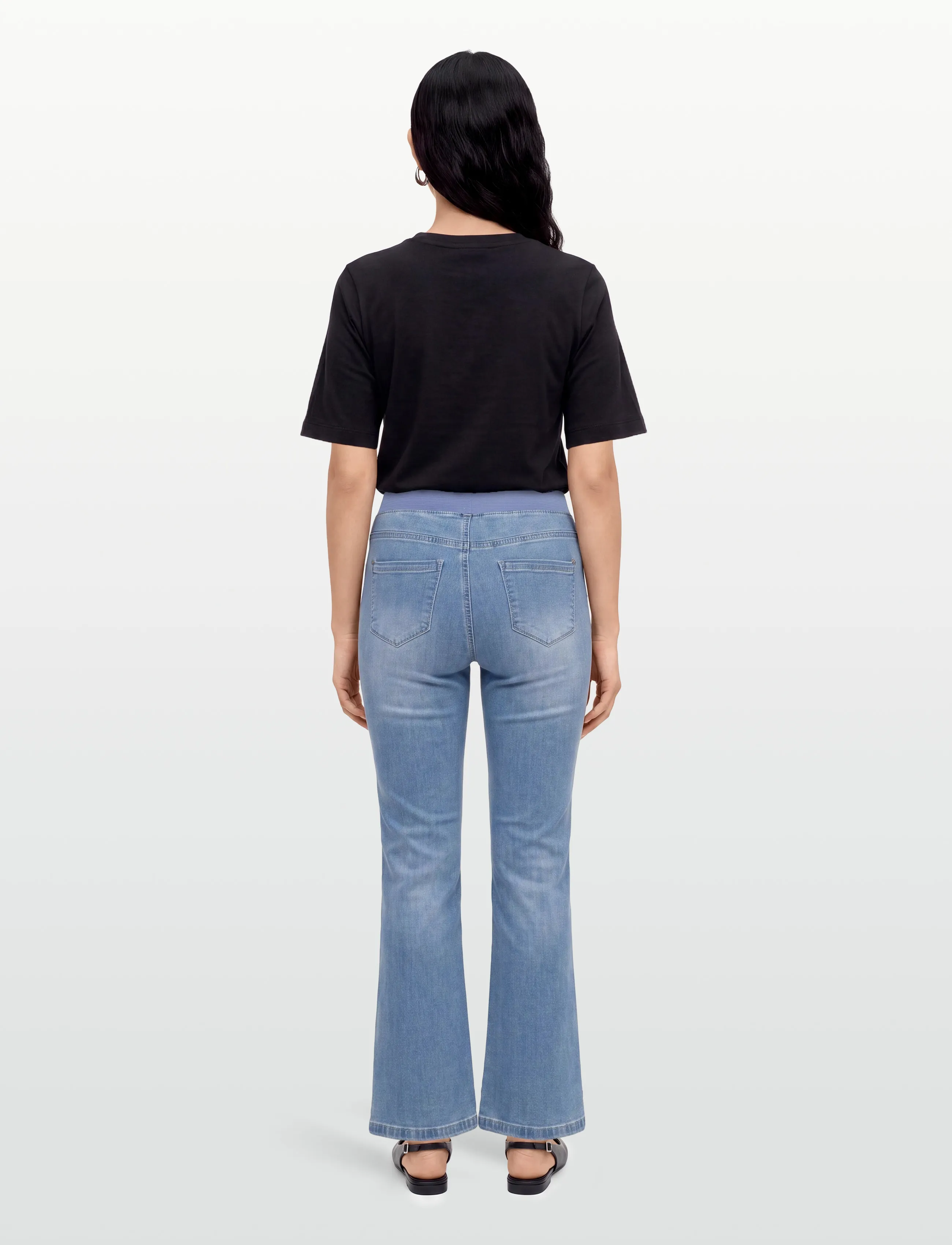 FREE/QUENT - FQSHANTAL-PANTS-C - schlaghosen - light blue denim - 4