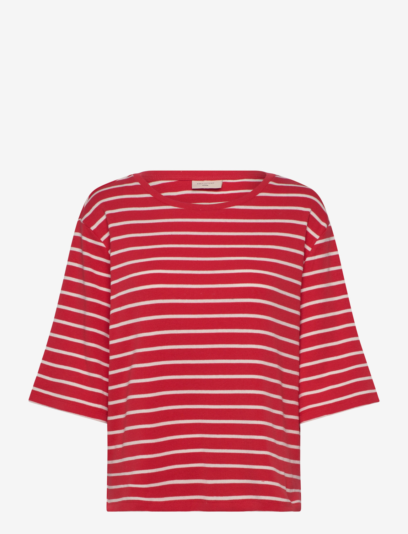 FREE/QUENT - T-shirt  - t-shirts - bittersweet w. star off-white - 0