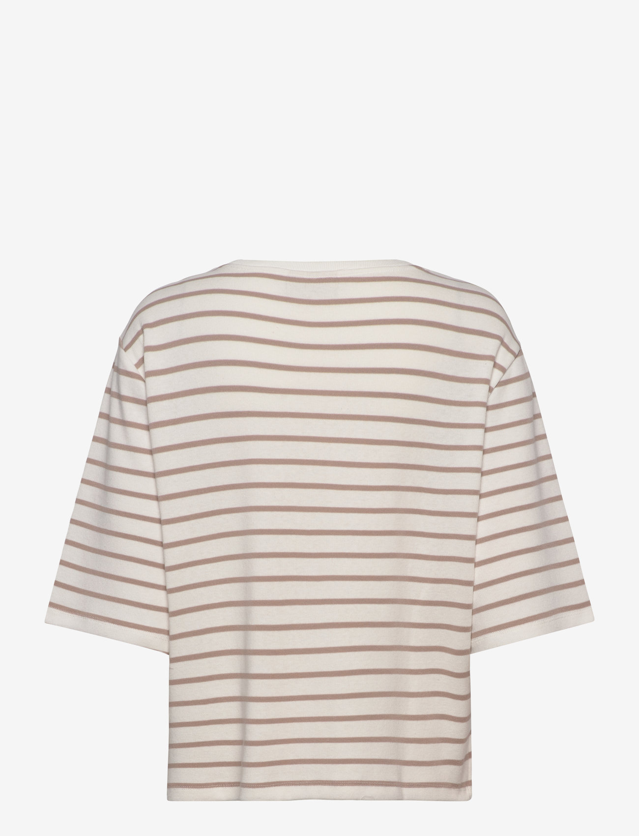 FREE/QUENT - T-shirt  - t-shirts - star off-white w. simply taupe - 1