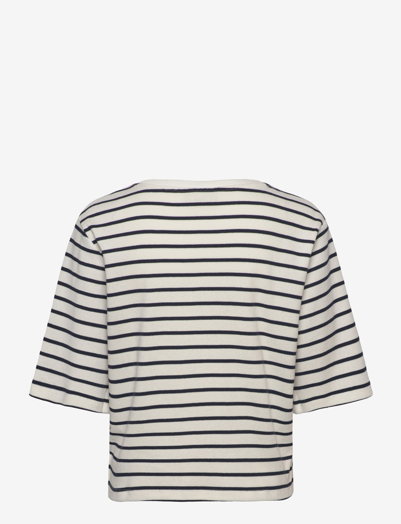 FREE/QUENT - T-shirt  - t-shirts - star off-white w. navy blazer - 2