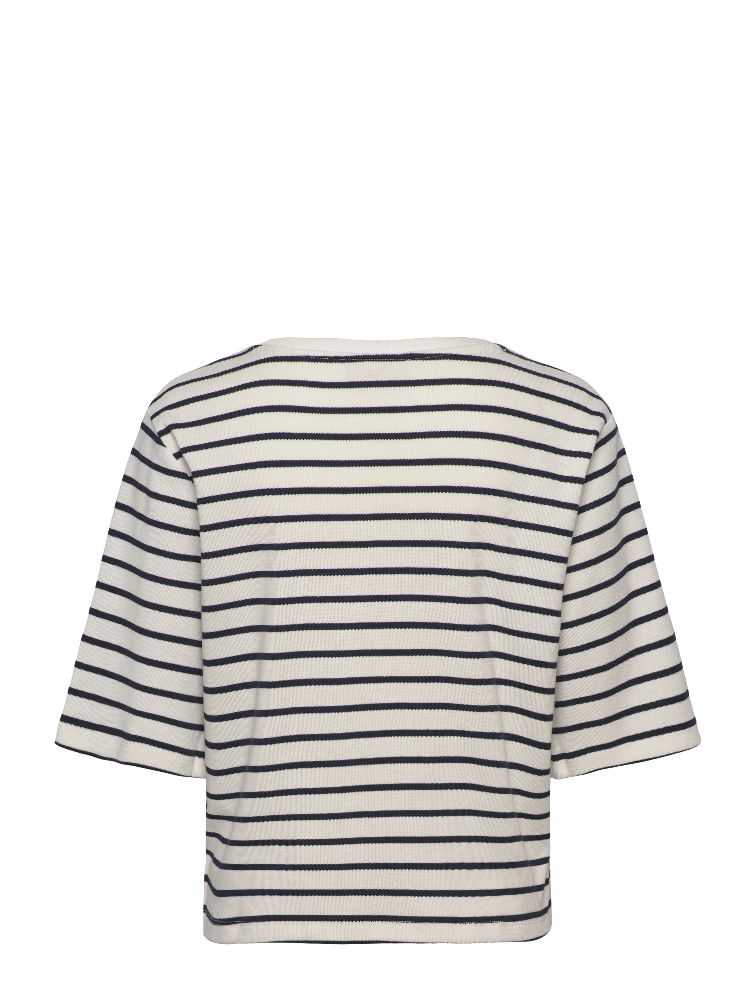 FREE/QUENT - T-shirt  - star off-white w. navy blazer - 2