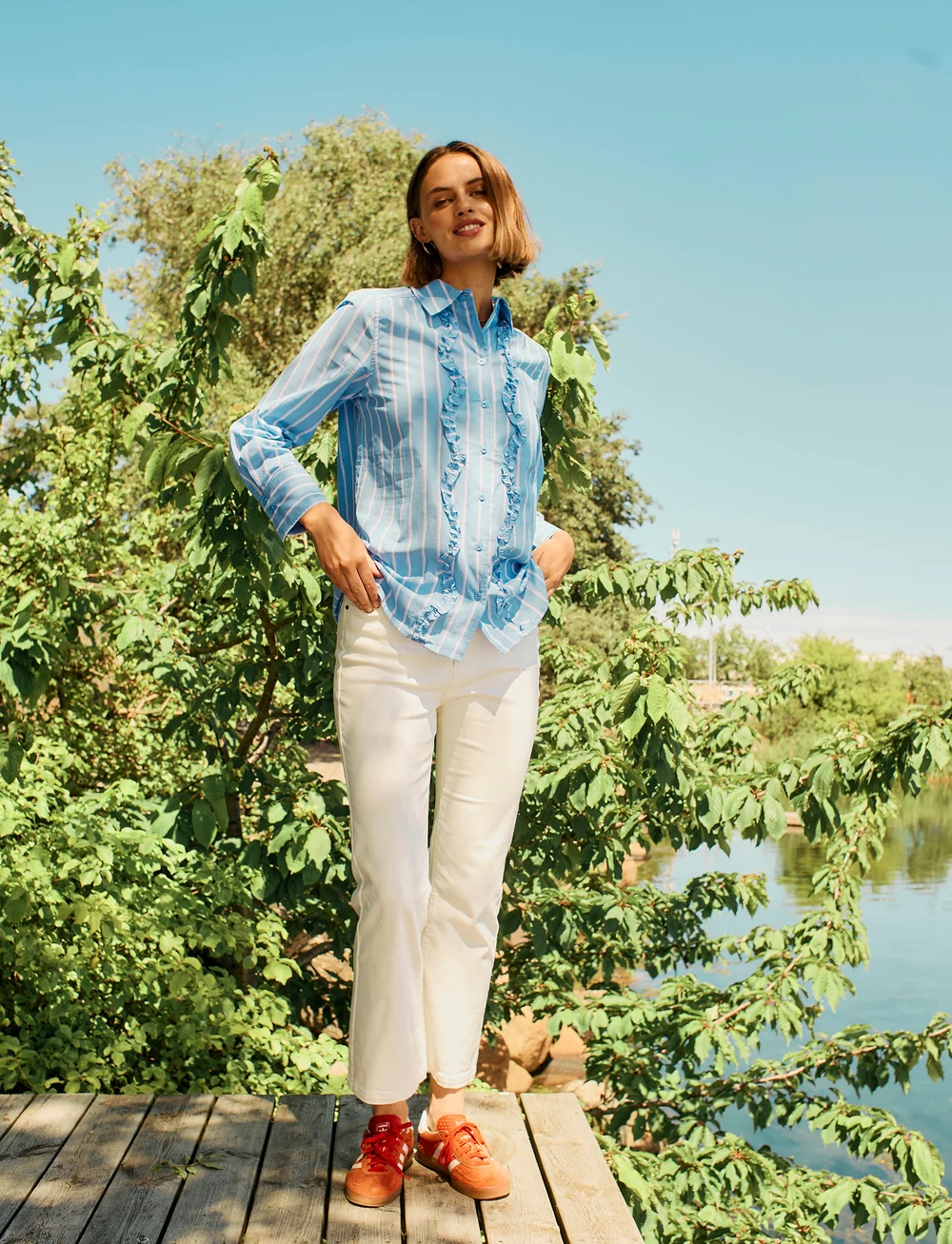 FREE/QUENT - FQPASEY-JEANS - straight jeans - star off-white - 0