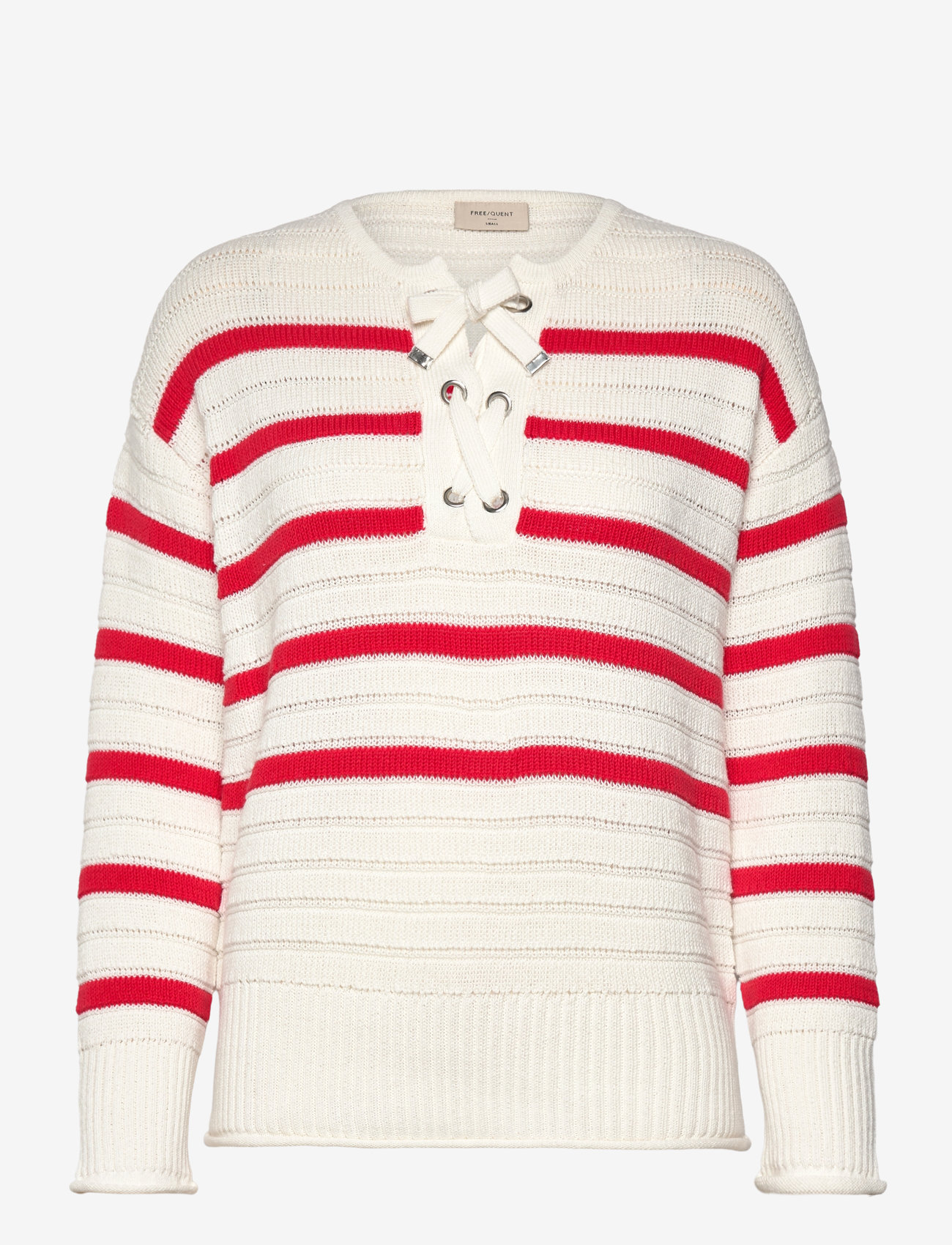 FREE/QUENT - FQSAIL-PULLOVER - sügisesed riided - star off-white w. bittersweet - 0