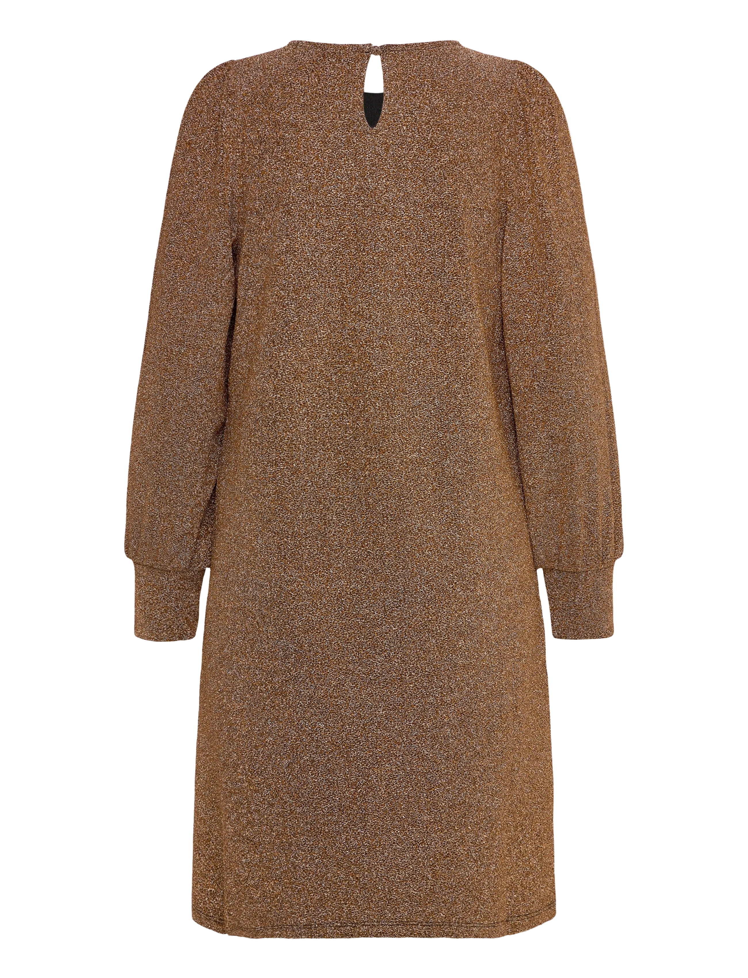 FREE/QUENT - Dress from Freequent in a soft jersey material with a metallic surface. The dres - strickkleider - black w. bronze - 1