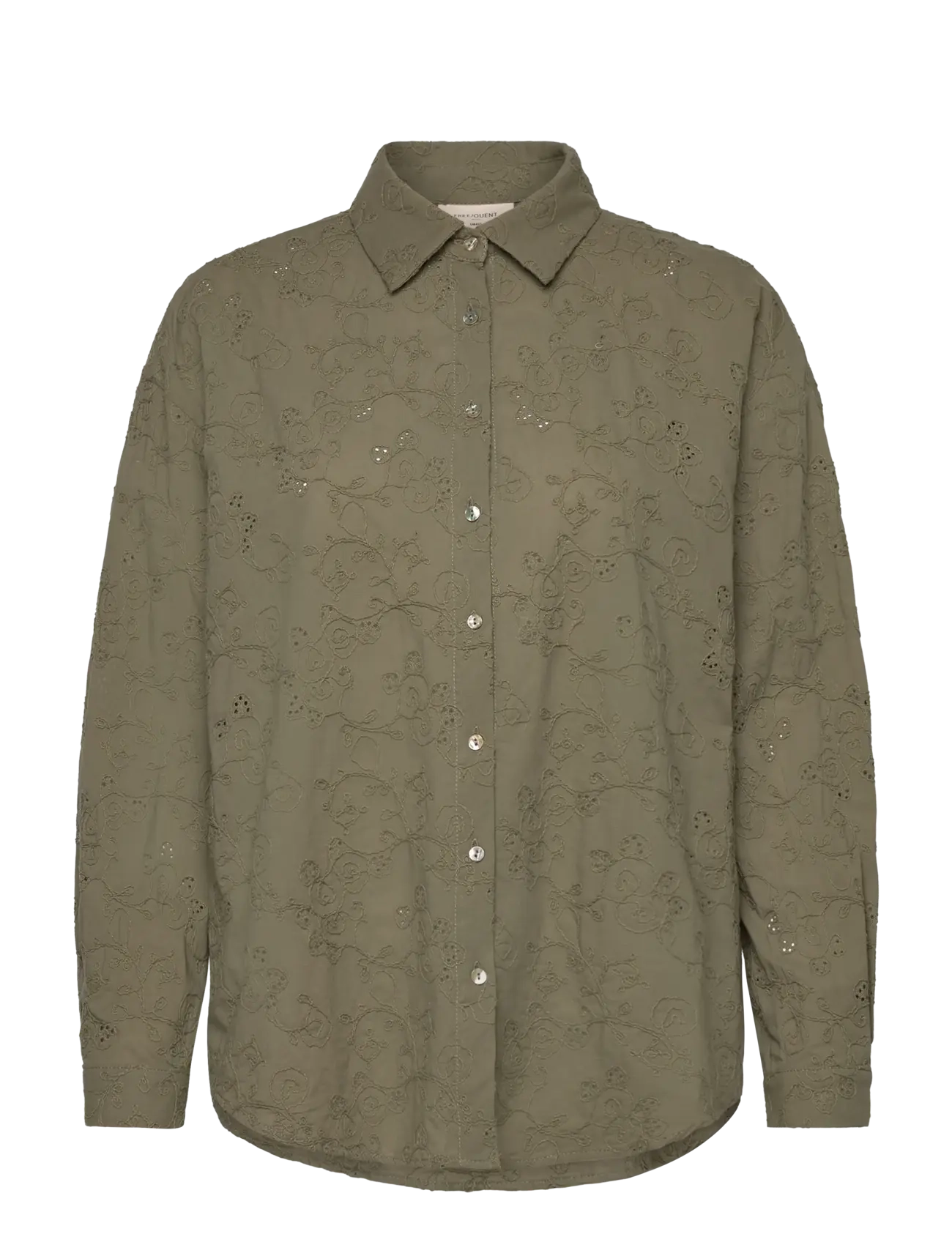 FREE/QUENT FQUNIQUA-SHIRT - Bluser & Skjorter - DEEP LICHEN GREEN / green