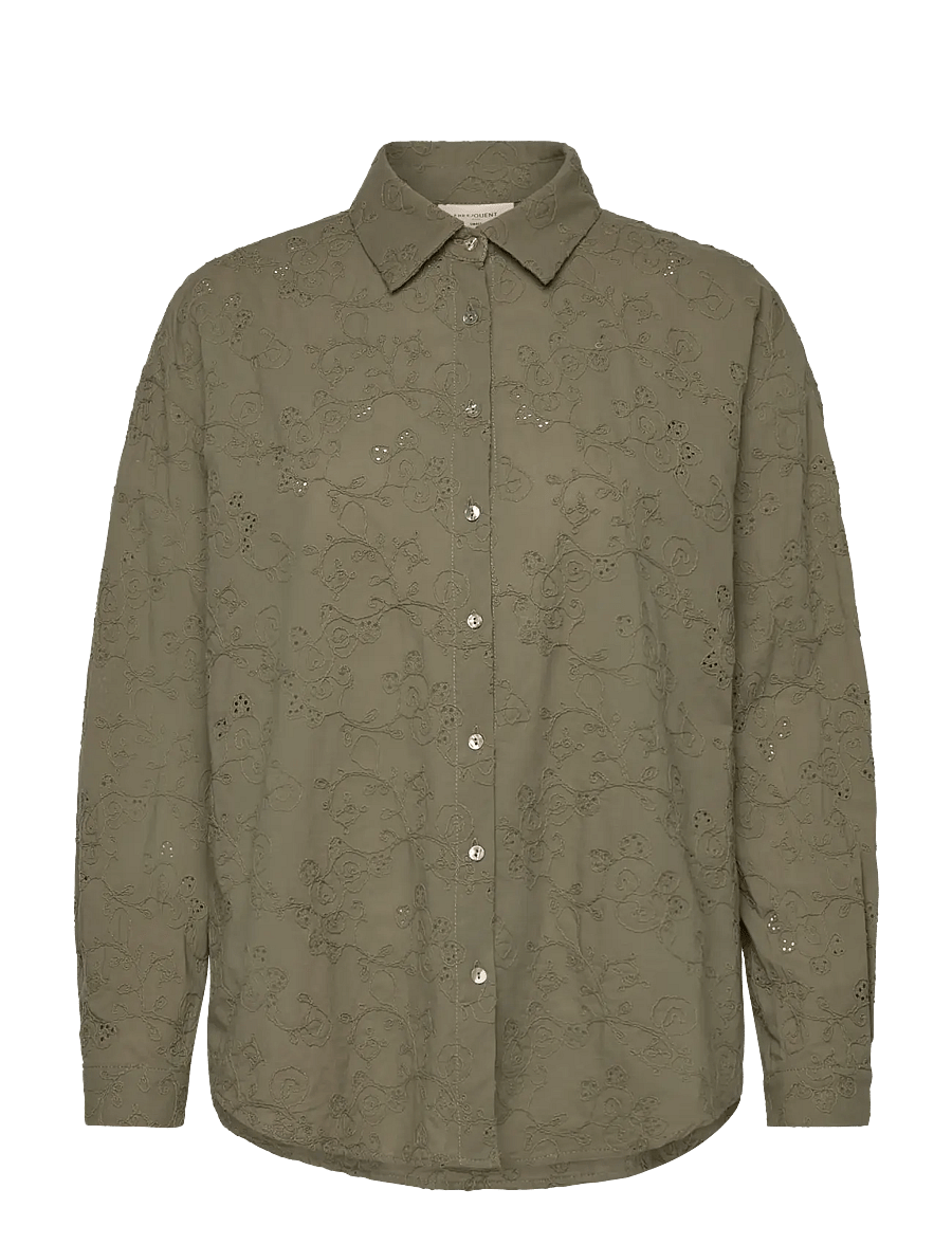 FREE/QUENT - FQUNIQUA-SHIRT - langärmlige hemden - deep lichen green - 0