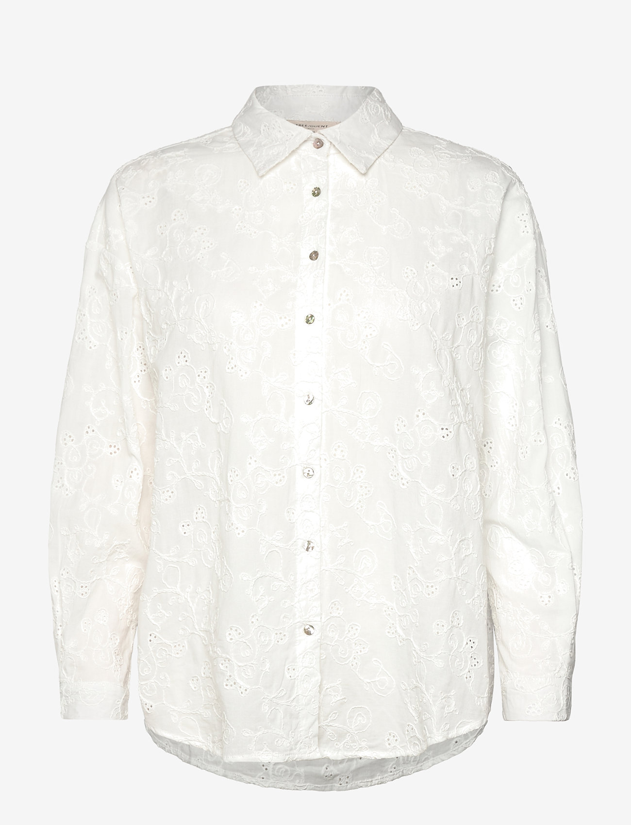 FREE/QUENT - FQUNIQUA-SHIRT - långärmade skjortor - off-white - 1
