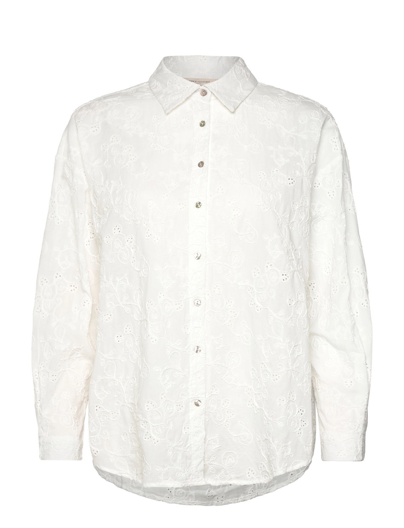 FREE/QUENT FQUNIQUA-SHIRT - Bluser & Skjorter - OFF-WHITE / white
