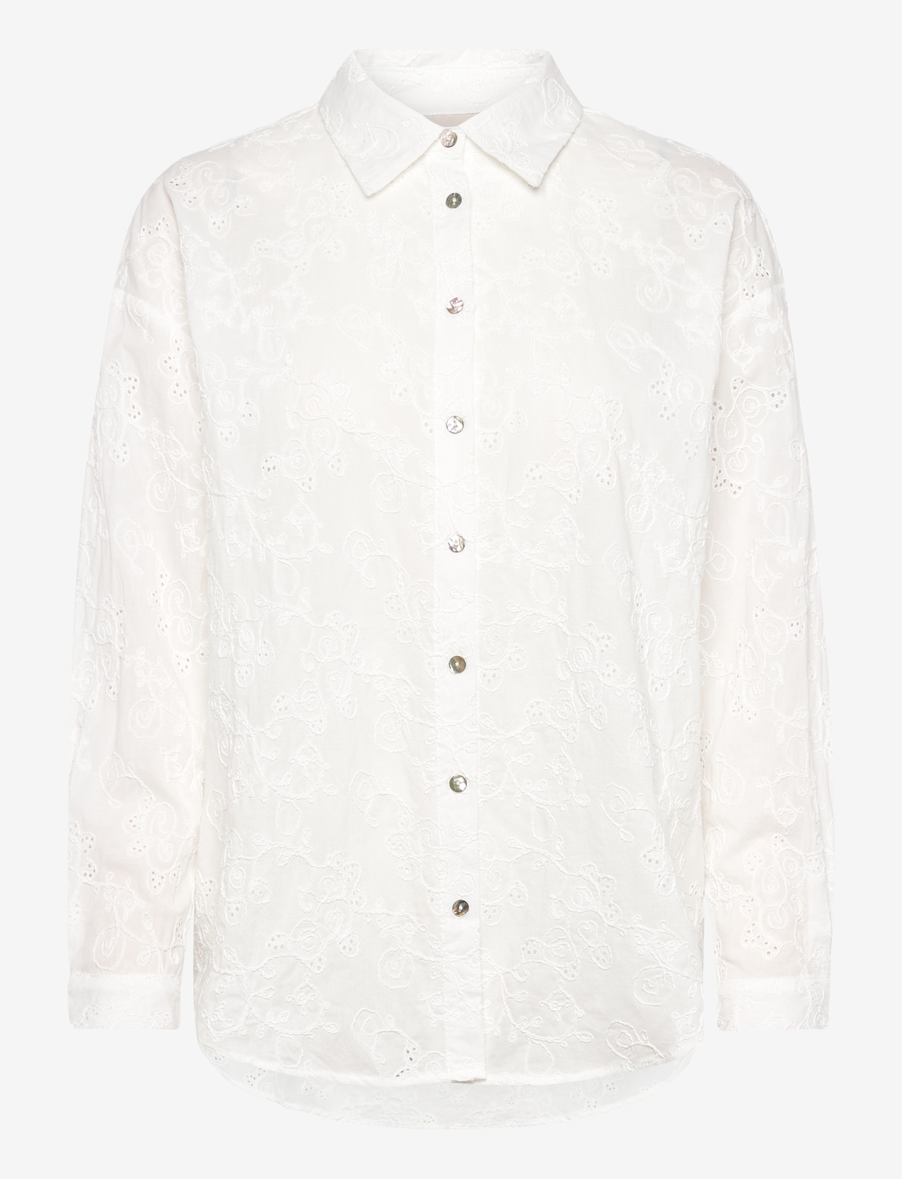 FREE/QUENT - FQUNIQUA-SHIRT - langærmede skjorter - star off-white - 1