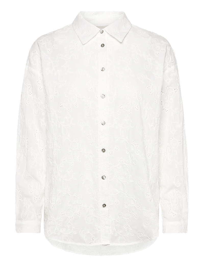 FREE/QUENT - FQUNIQUA-SHIRT - langærmede skjorter - star off-white - 1