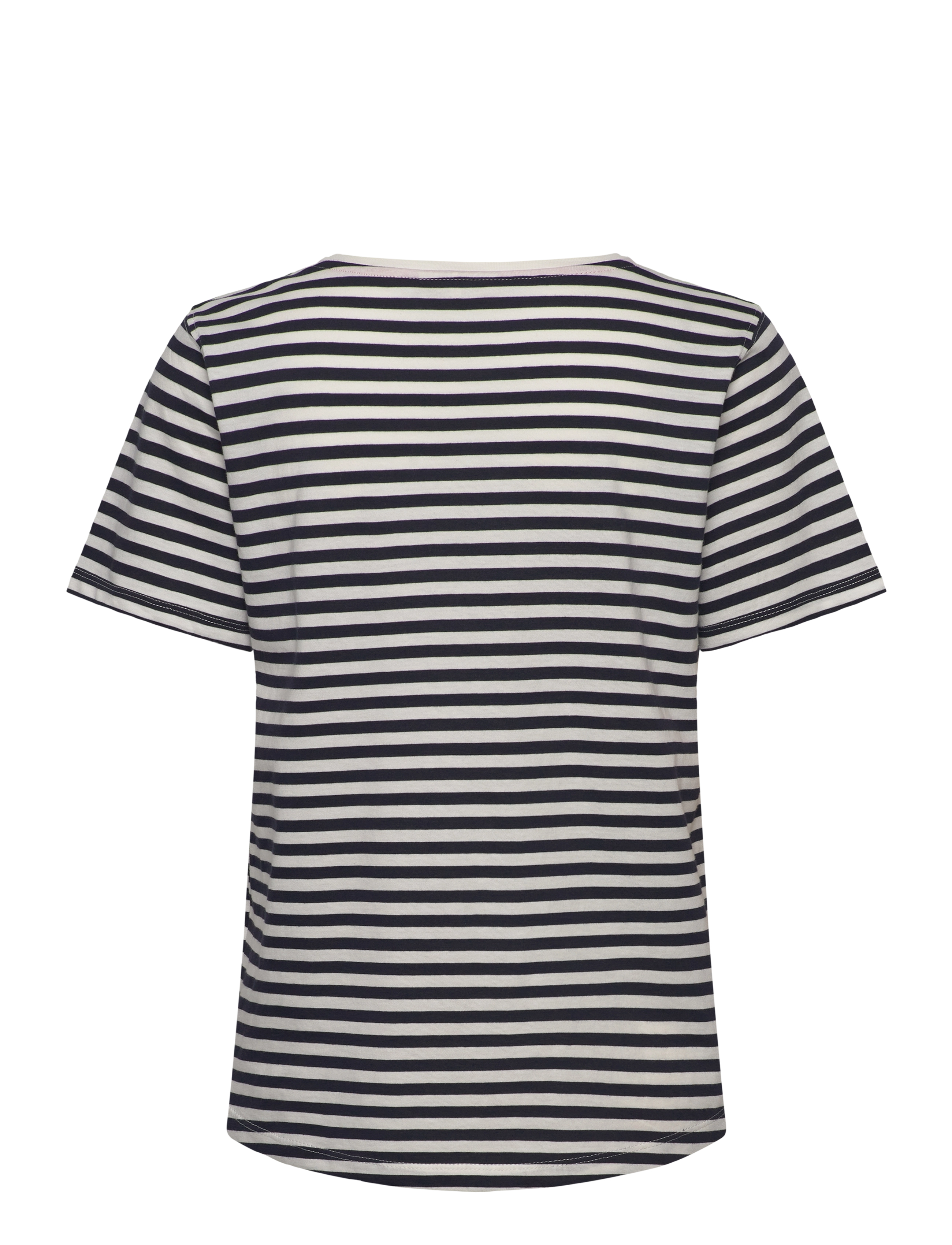 FREE/QUENT - T-shirt from Freequent in a soft material with stripes. The T-shirt has a rounde - star off-white w. navy blazer - 2